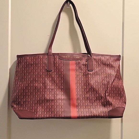 Time & Tru Signature Tote Throw stuff in here Beach overnight - Picture 1 of 8